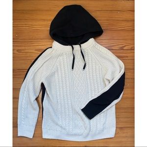 TOPSHOP TOKYO Cable Knit Hoodie Size 2